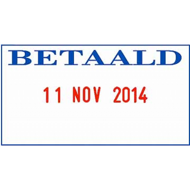 BL DATUMST. MET TEKST BETAALD