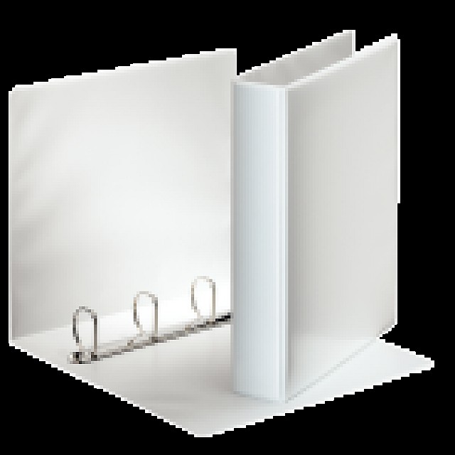 ESSELTE RINGMAP+POCHETTE 4RINGEN 40MM WIT