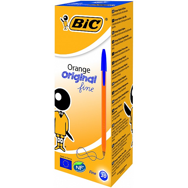BIC ORANGE balpen BLAUW/20ST