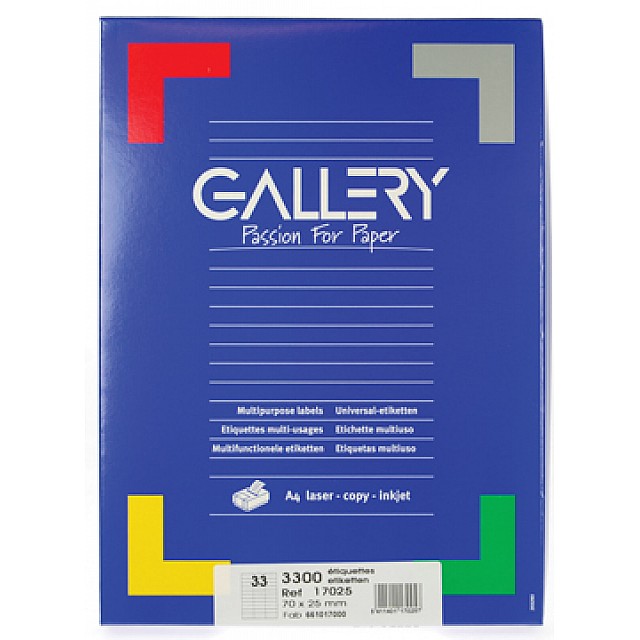 ETIKET WIT 70X25 100V RECHT