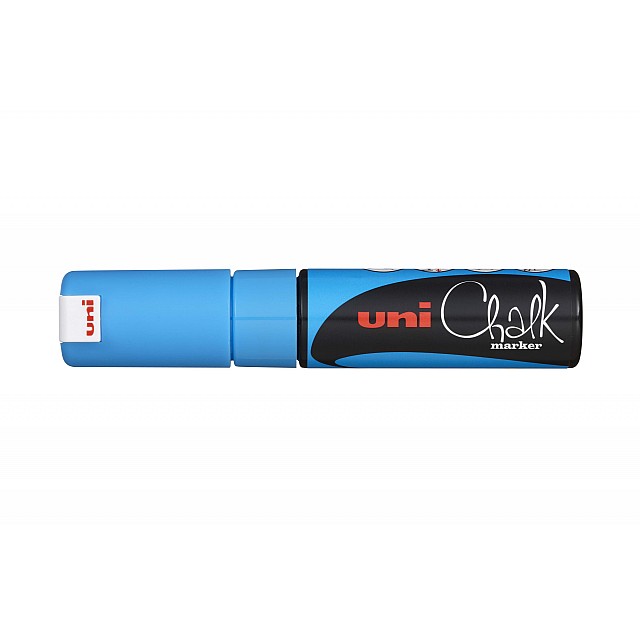 UNI KRIJTMARKER BREED BLAUW                                 