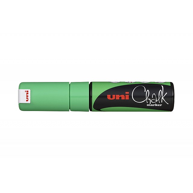 UNI KRIJTMARKER BREED FLUOGROEN
