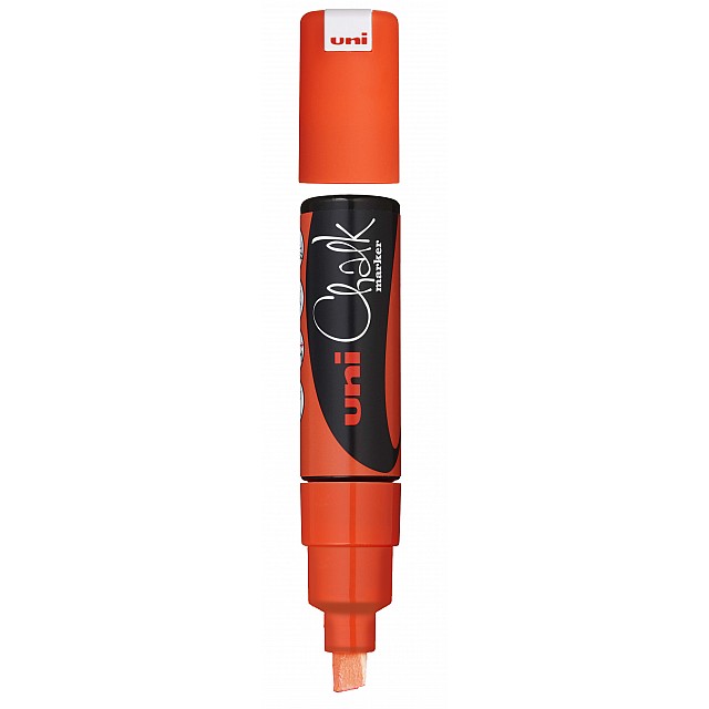 UNI KRIJTMARKER BREED ORANJE