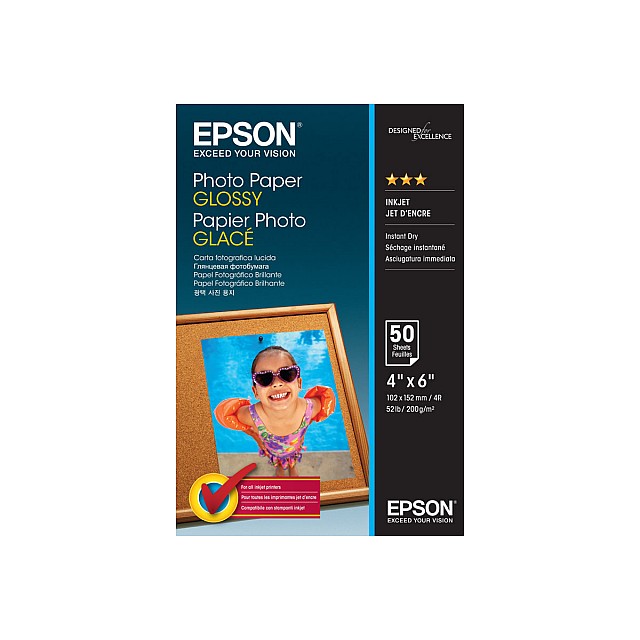 EPSON S042547 Photo paper glossy 200g/m2 100x150mm 50 sheets