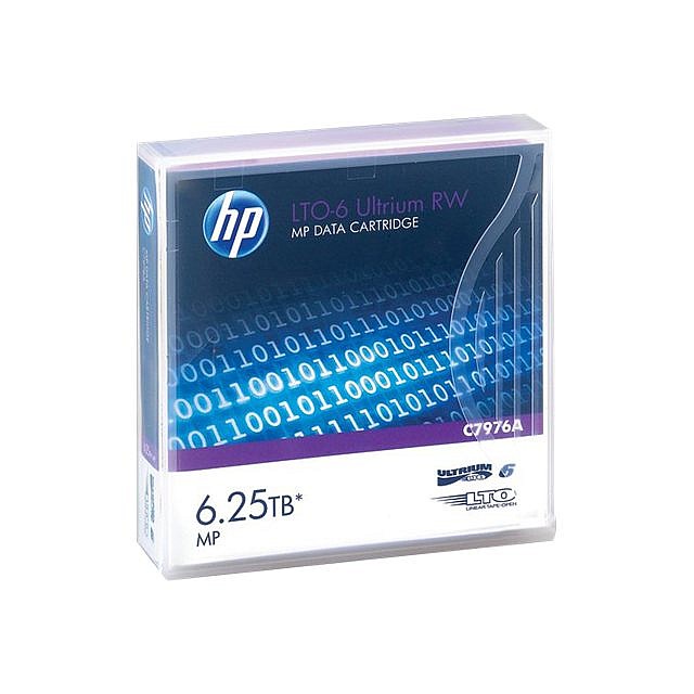 HPE LTO Ultrium 6 data cartridge 6.25TB 1-pack