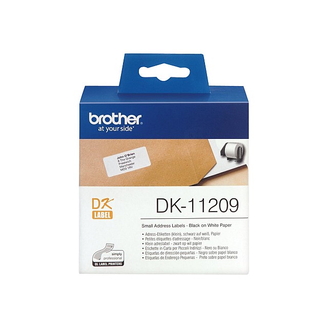 BROTHER P-Touch DK-11209 die-cut adress label small 29x62mm