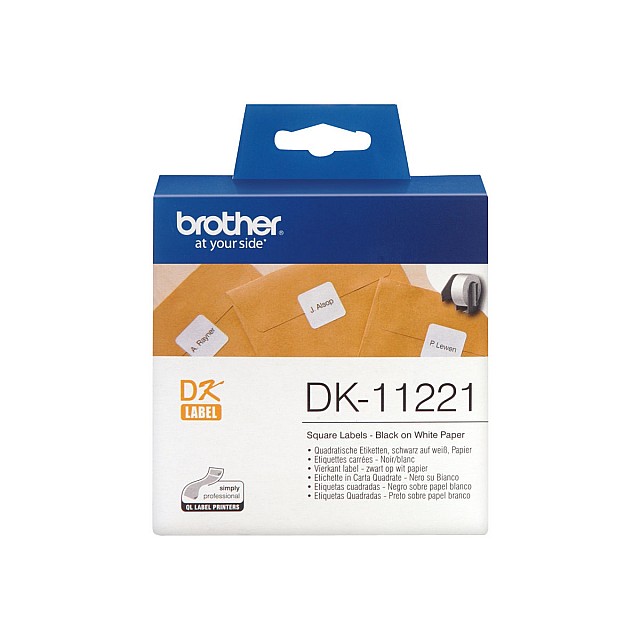 BROTHER quadratic labels  23 x 23 mm  white for P-touch QL-5