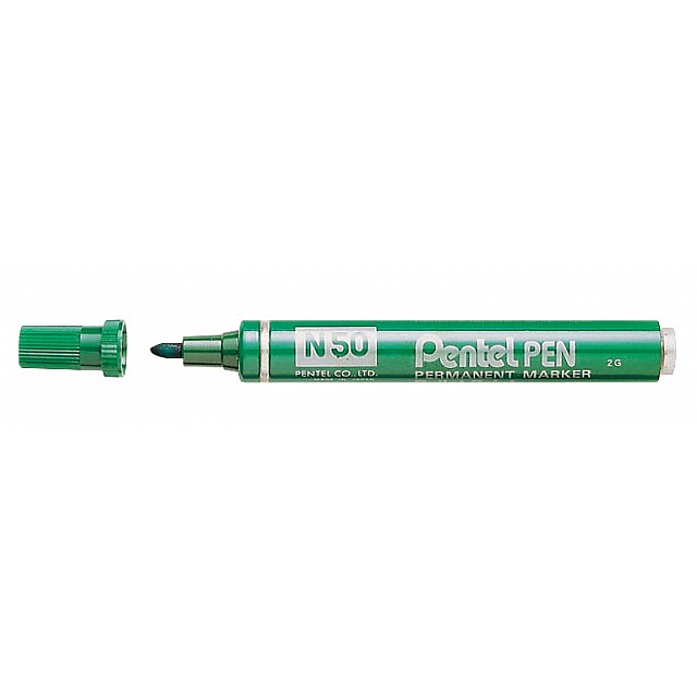 PENTEL N50 PERMANENT MARKER GROEN p stuk