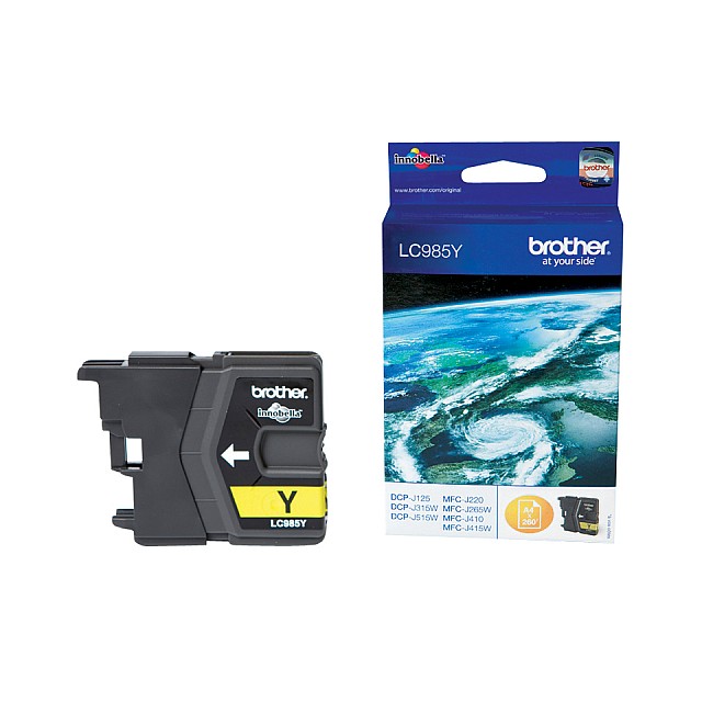 BROTHER LC-985 inktcartridge geel standard capacity 260 pagi
