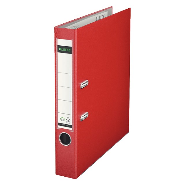 LEITZ ORDNER PP A4 52MM ROOD                                