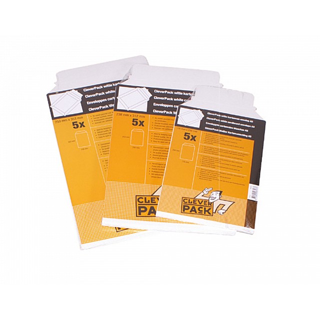 CLEVERPACK ENVELOP 229X324 STRIP + VENSTER RECYCLED /25