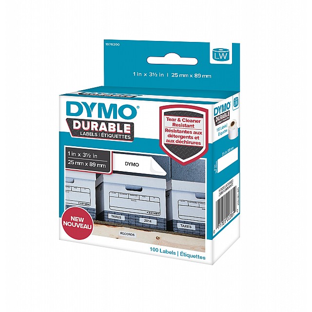 DYMO DURABLE LW ETIKET 25X89MM 100X