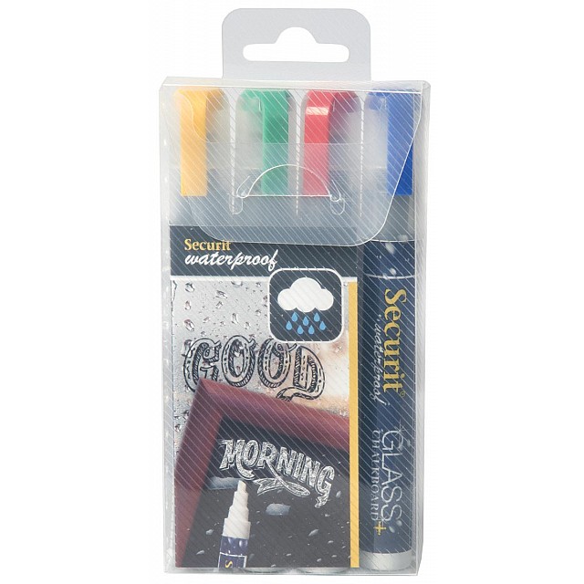 WATERPROOF KRIJTMARK M ASS 4X