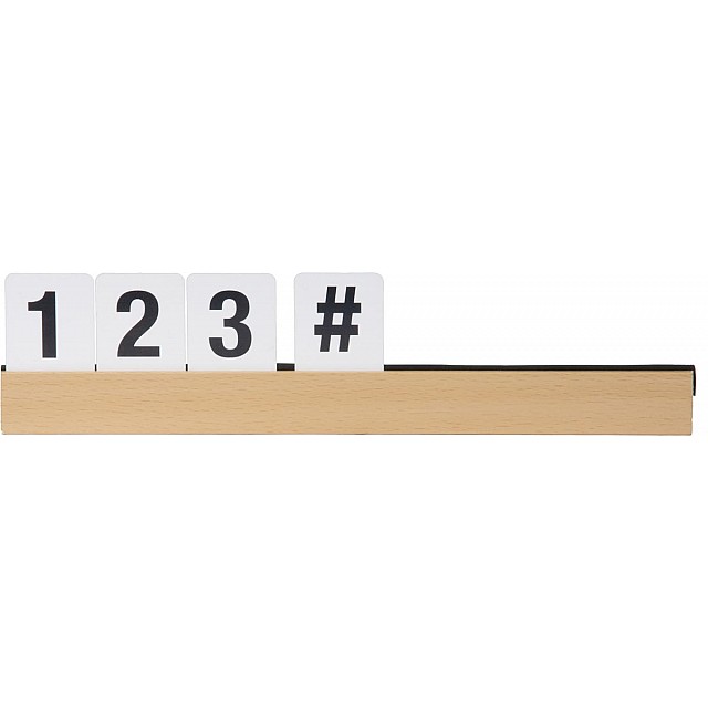 SECURIT LETTERPLANK TEAK