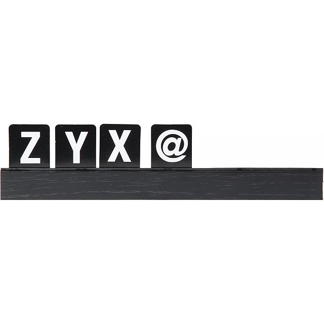 SECURIT LETTERPLANK ZWART