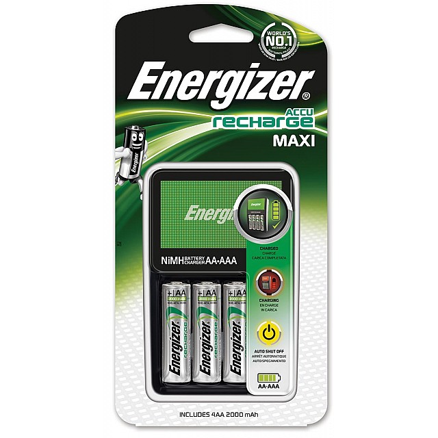 ENERGIZER MAXI CHARG INCL 4XAA