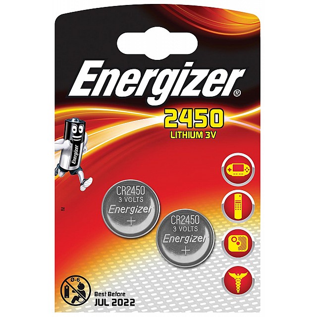 ENERGIZER KNOOPCEL CR2450 BLS2