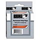DYMO RHINO TAPE PERM POLYESTER 19MM GEEL