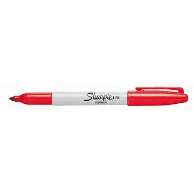PERM MARKER ROOD FIJN SHARPIE