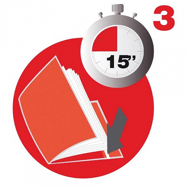 BOEKOMSLAG 30CM 120MIC HELDER