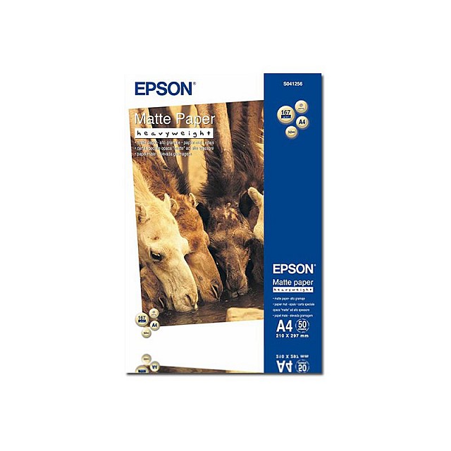 EPSON S041256 Matte heavyweight paper inktjet 167g/m2 A4 50