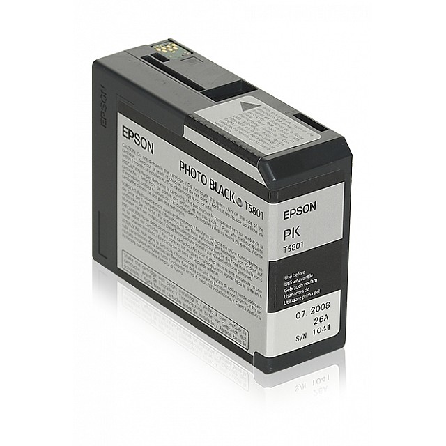 EPSON T5801 inktcartridge foto zwart standard capacity 80ml
