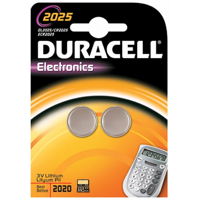 DURACELL batterij 2025 ELEKTR  2X