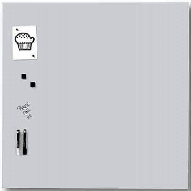 MAGN GLASBORD 1X1M WIT