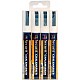 SECURIT KRIJTMARKER MED WIT 4X