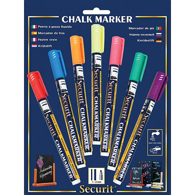 SECURIT KRIJTMARKER S ASS BLS7