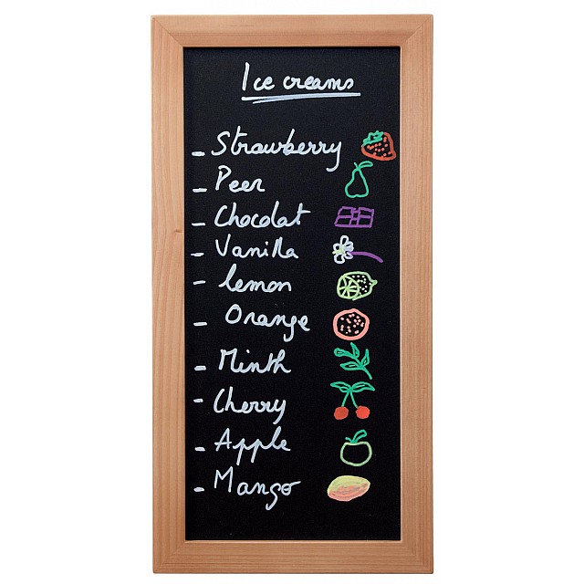 WOODY KRIJTBORD 20X40CM TEAK