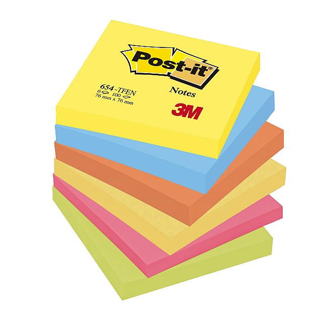 POST-IT NOTES 76X76 ENERGY 6x90vel