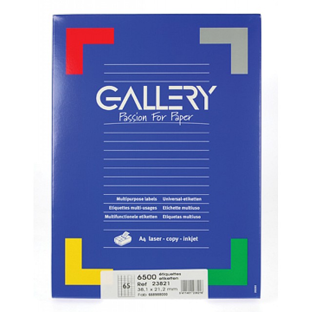 ETIKET WIT 38,1X21,2 100V ROND
