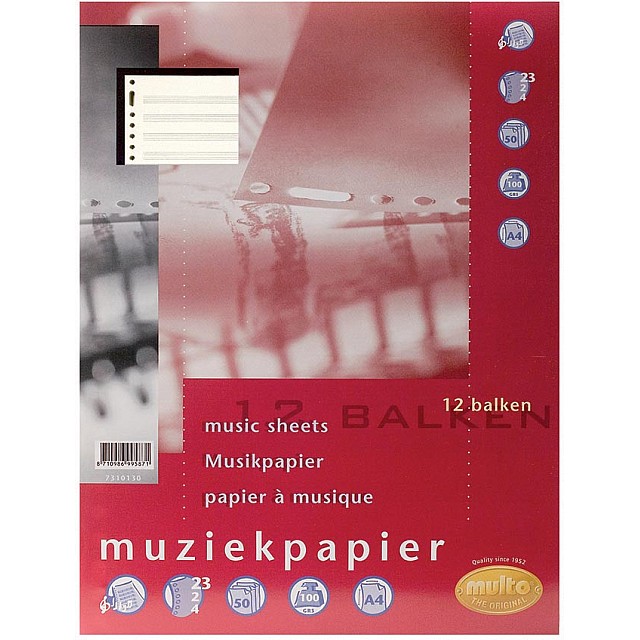 MUZIEKPAPIER 50V 23R 100GR