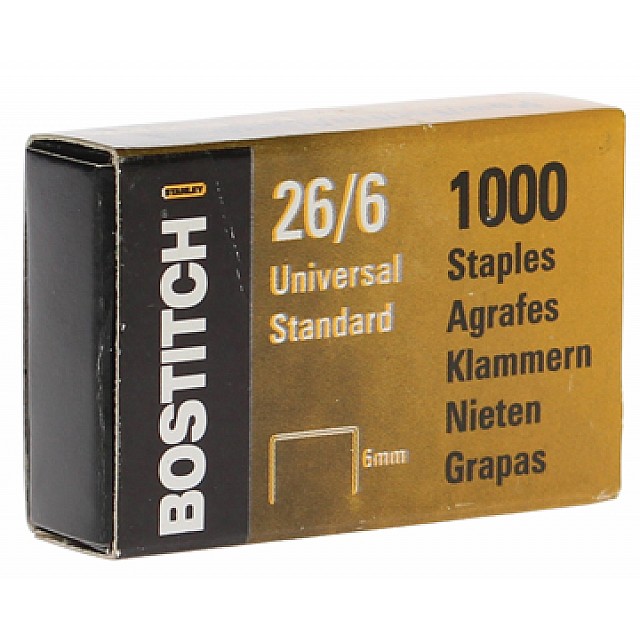 D.1000 NIETJES 6MM GALVANISE BOSTICH