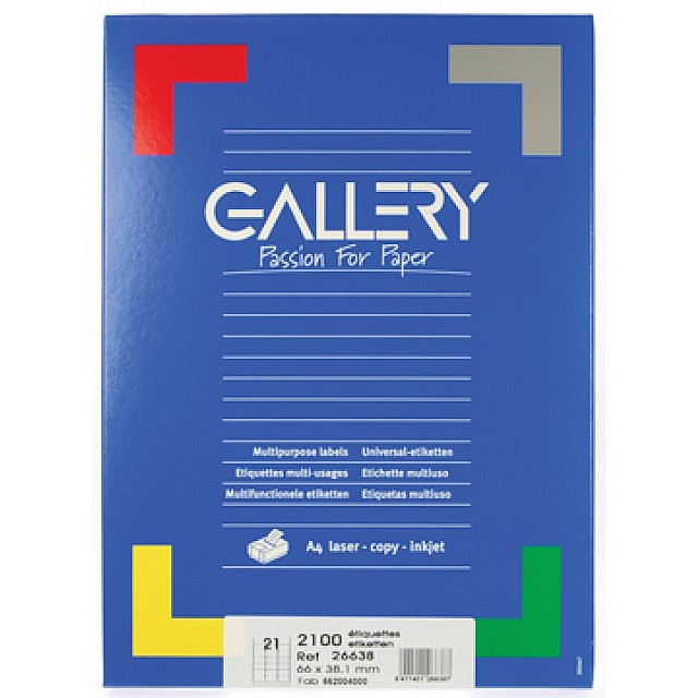 ETIKET WIT 66X38,1 100V ROND