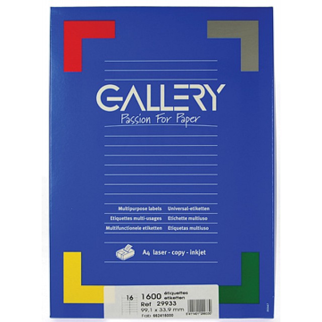 ETIKET WIT 99,1X33,9 100V ROND