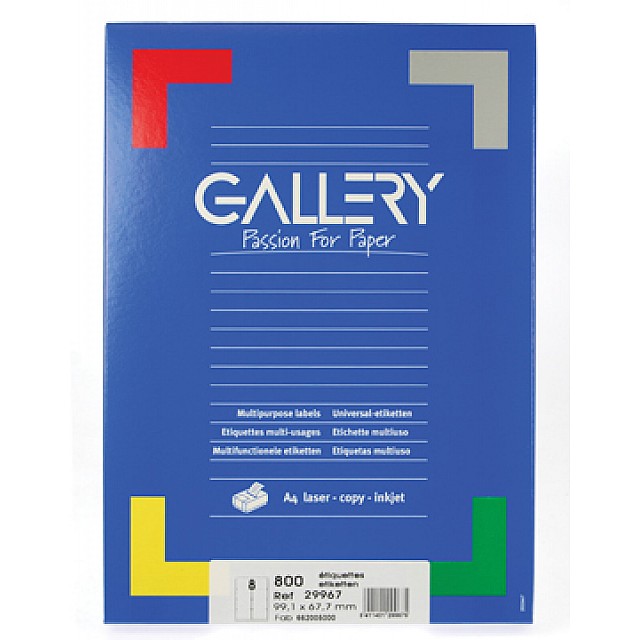 ETIKET WIT 99,1X67,7 100V ROND
