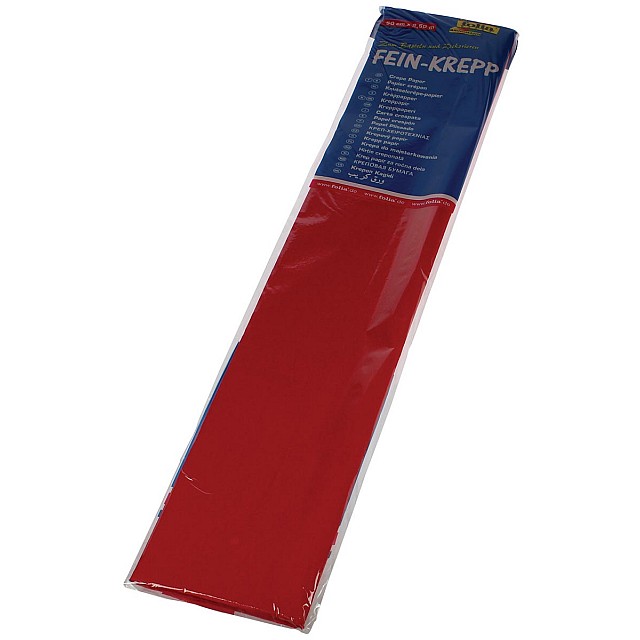 CREPE PAPIER 50CMX2,5M ROOD