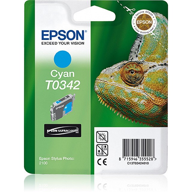 EPSON T0342 inktcartridge cyaan standard capacity 17ml 440 p