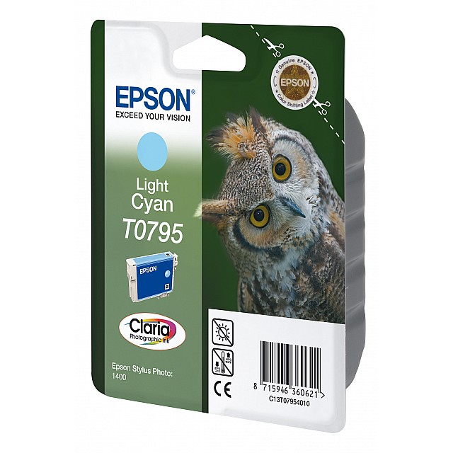 EPSON T0795 inktcartridge licht cyaan standard capacity 11ml