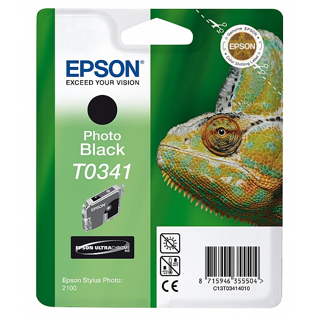 EPSON T0341 inktcartridge zwart standard capacity 17ml 628 p