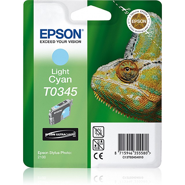 EPSON T0345 inktcartridge licht cyaan standard capacity 17ml