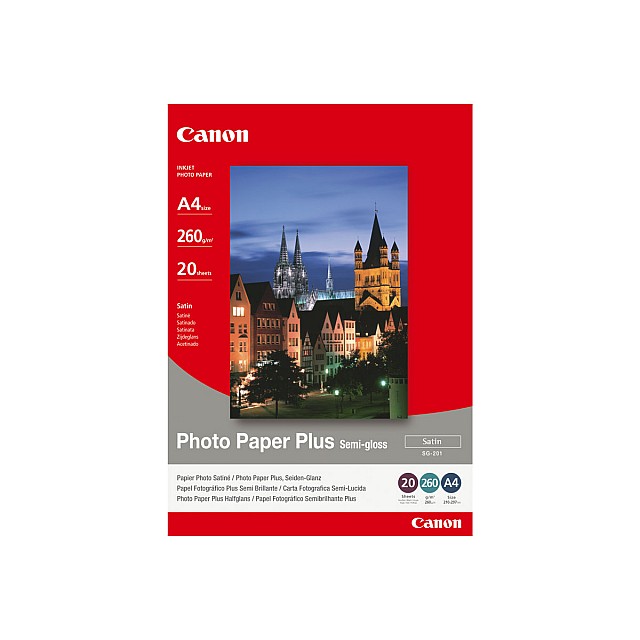 CANON SG-201 semi glossy photo paper inktjet 260g/m2 A4 20 s