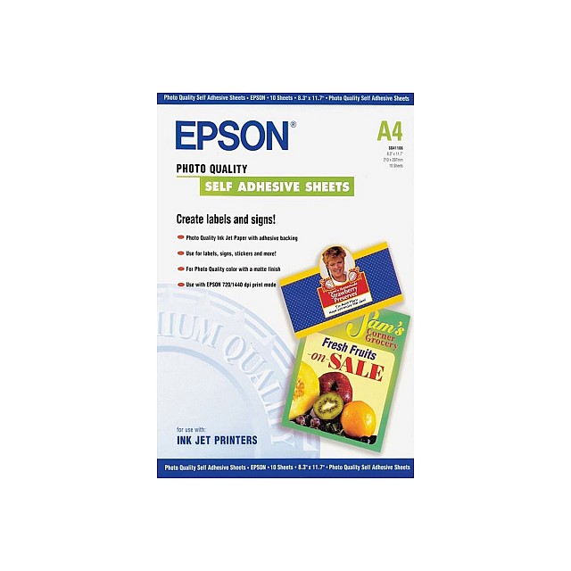 EPSON S041106 Self-adhesive photo paper inktjet 167g/m2 A4 1