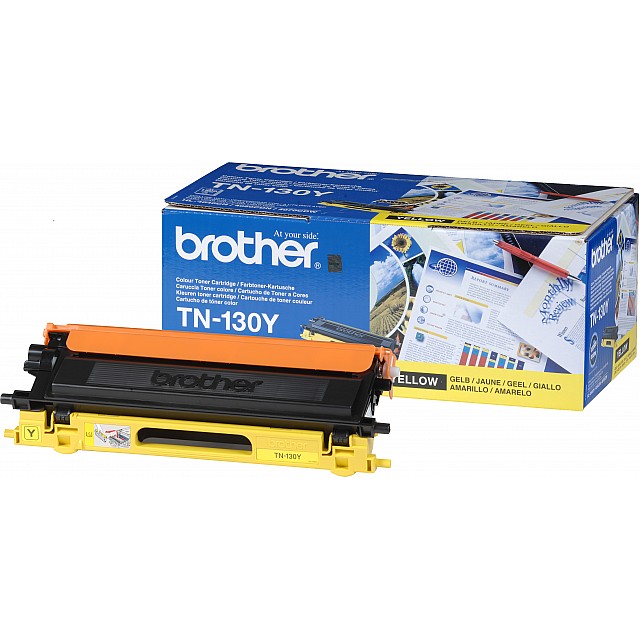BROTHER TN-130 tonercartridge geel low capacity 1.500 pagina