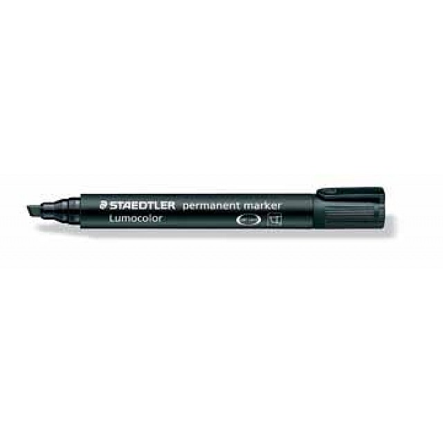 STEADLER PERMANENTE MARKER BEITELPUNT ZWART 10ST