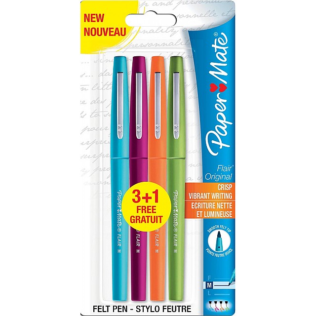 FLAIR ORIG FINELINER FUN 3+1