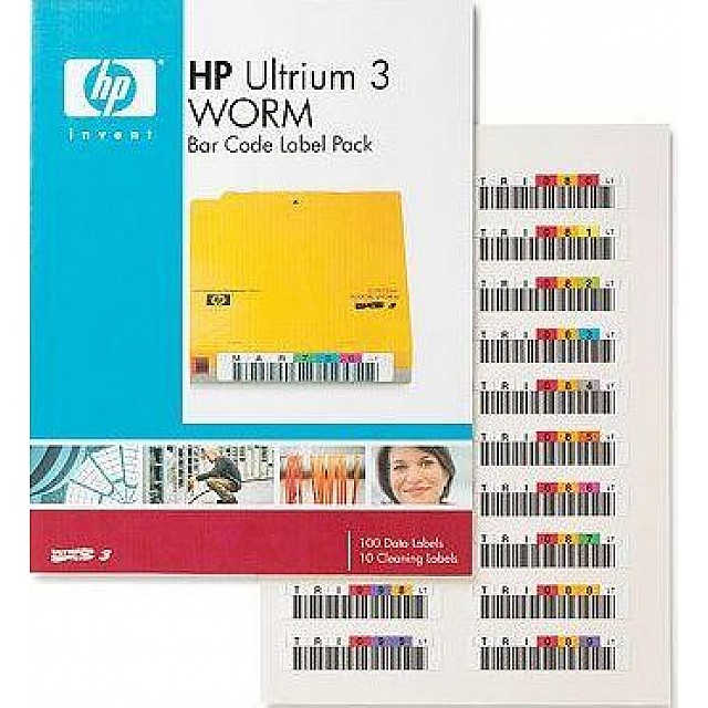 HPE LTO Ultrium 3 WORM bar code labels 100-pack automation