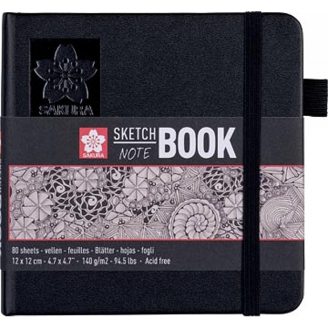 SAKURA SCHETSBOEK WT 12X12CM